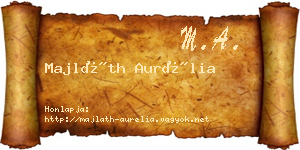 Majláth Aurélia névjegykártya